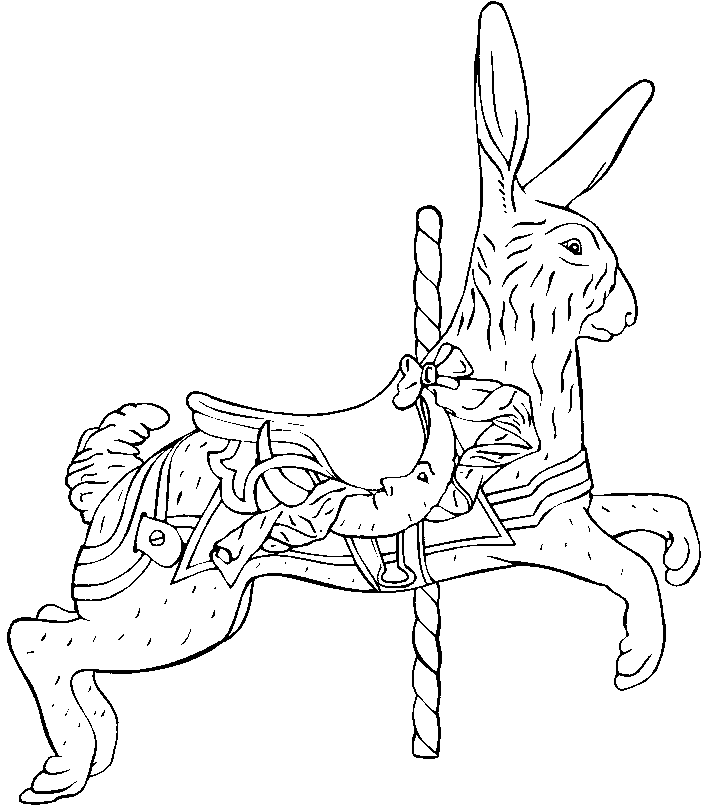 carousel horse coloring pages - photo #31