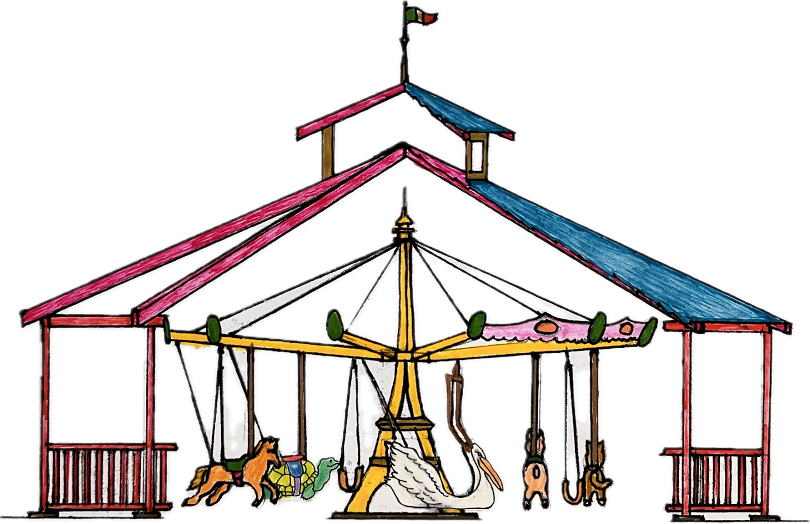 pavilion in color